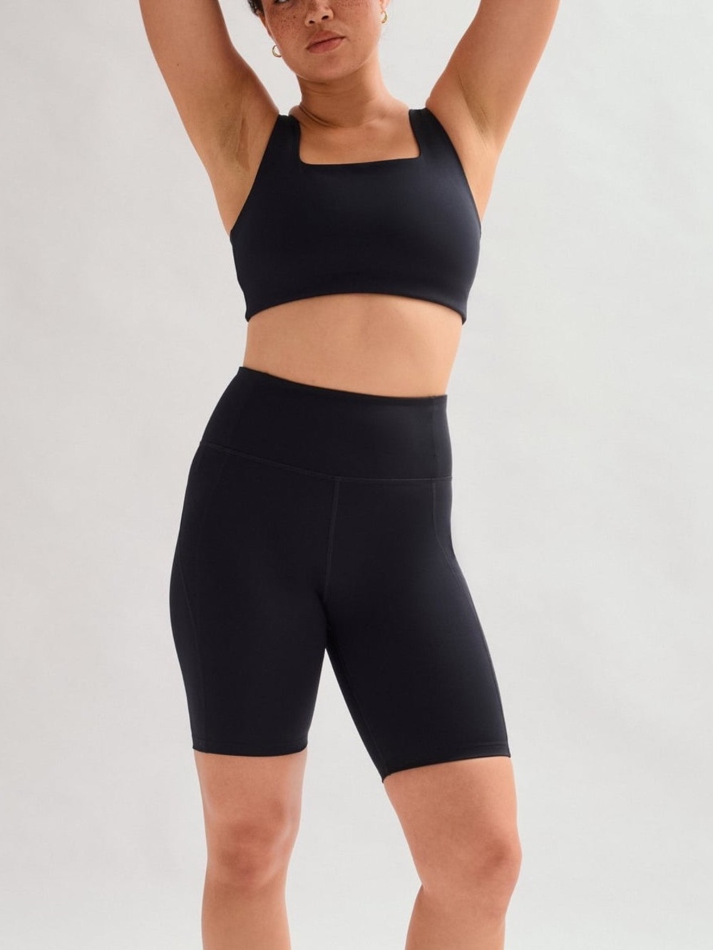 Girlfriend Collective High-Rise Bike Shorts Black XXS NWT
